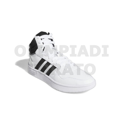 ADIDAS HOOPS 3.0 MID BIANCO NERO