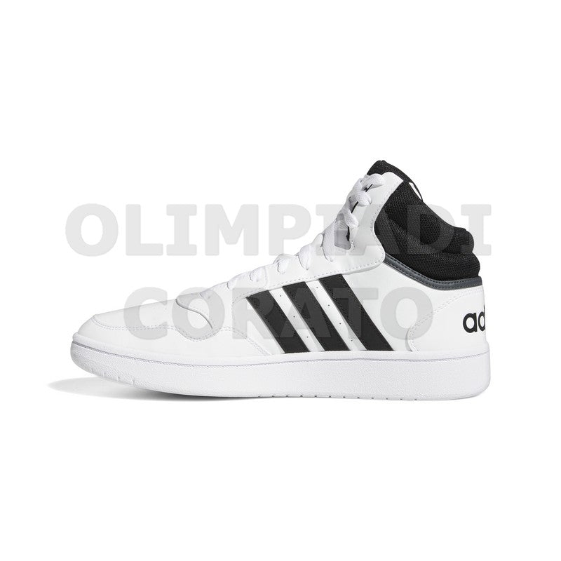 ADIDAS HOOPS 3.0 MID BIANCO NERO