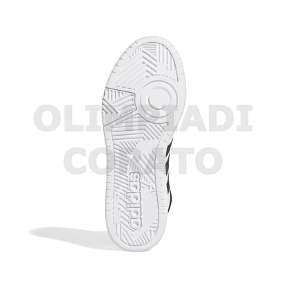 ADIDAS HOOPS 3.0 MID BIANCO NERO