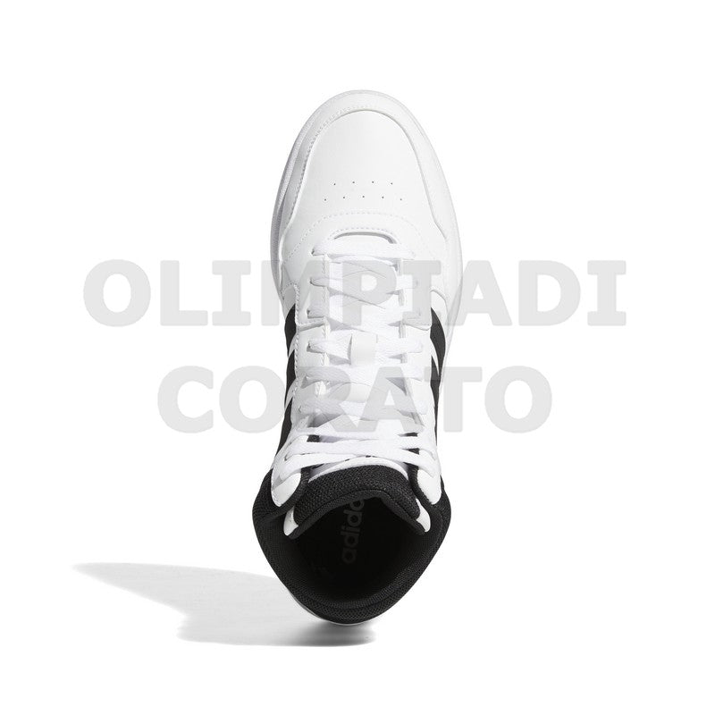 ADIDAS HOOPS 3.0 MID BIANCO NERO