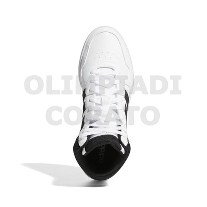 ADIDAS HOOPS 3.0 MID BIANCO NERO