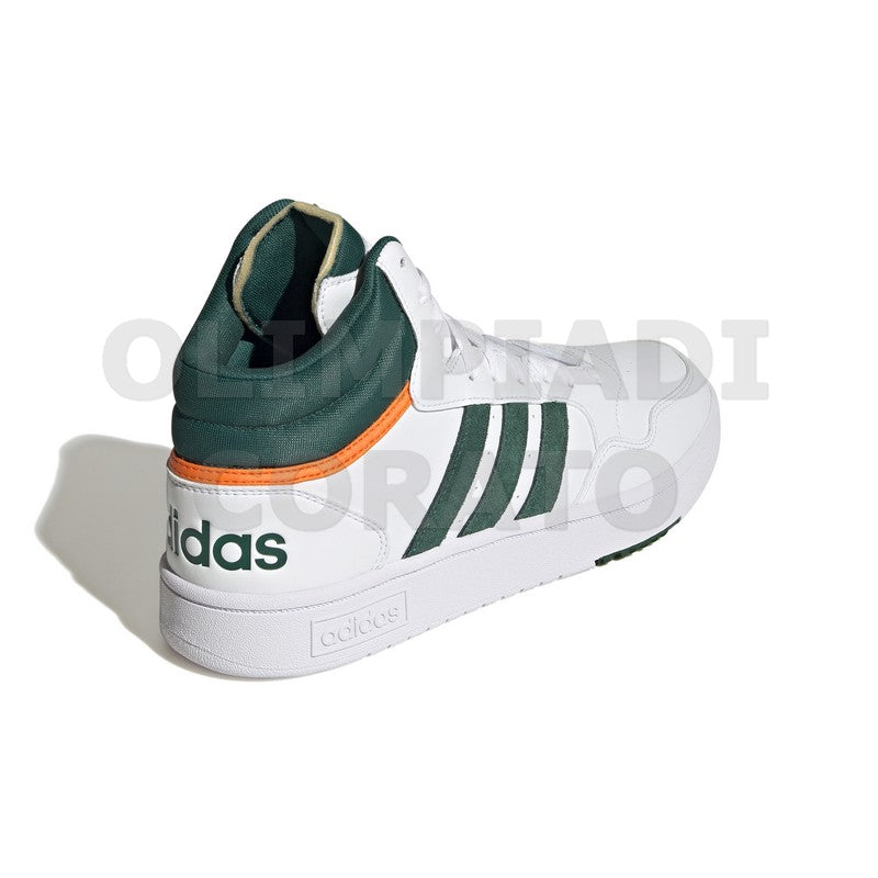 ADIDAS HOOPS 3.0 MID BIANCO VERDE