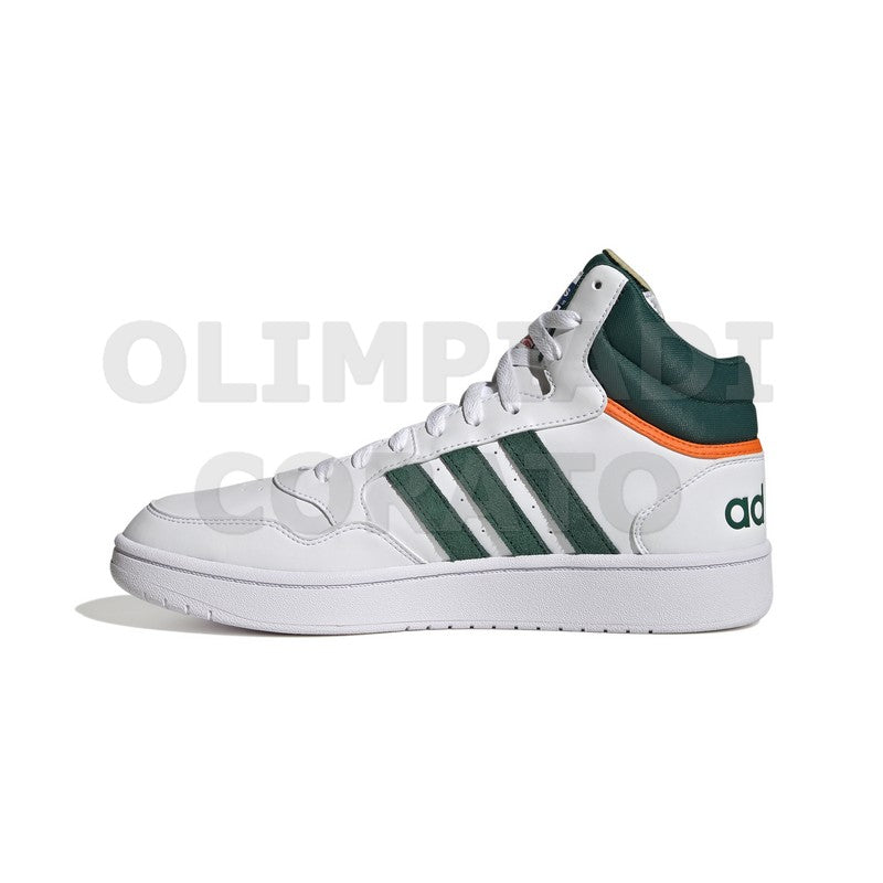 ADIDAS HOOPS 3.0 MID BIANCO VERDE