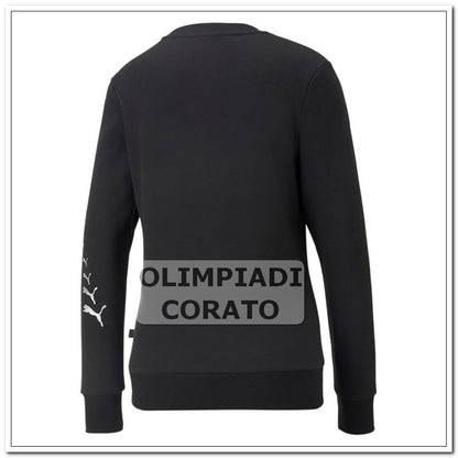 FELPA CREW ESS METALLICS SPARKLE PUMA NERO