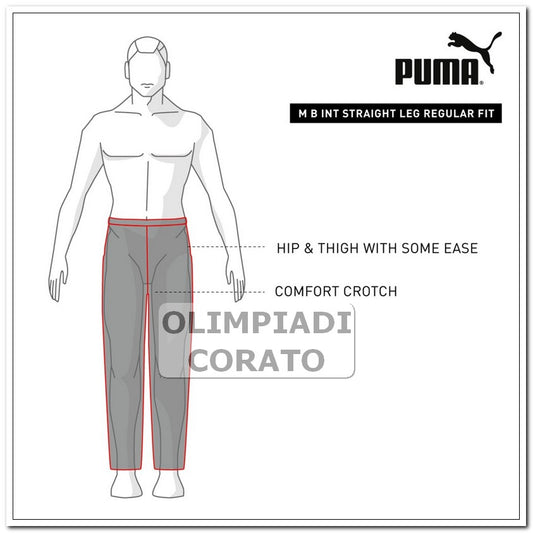 PANTALONE LOGO FELPA UOMO PUMA GRIGIO