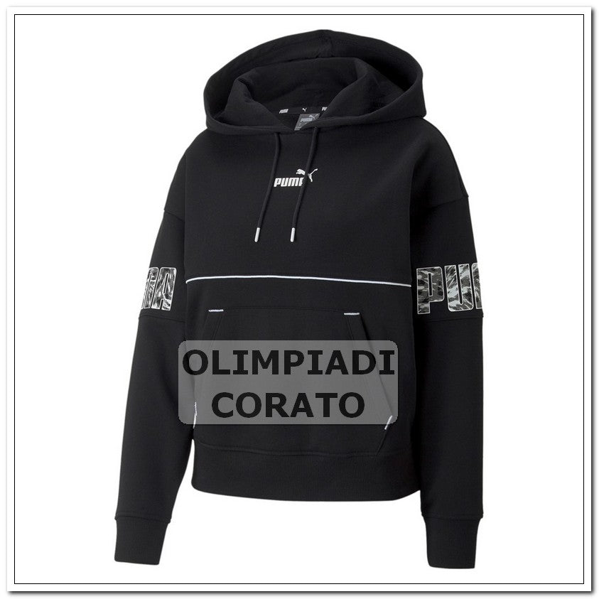 FELPA CAPPUCCIO  SAFARI PUMA NERO