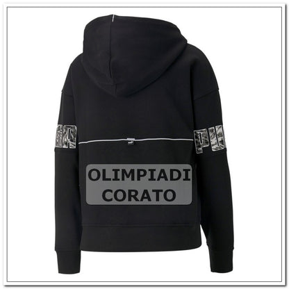 FELPA CAPPUCCIO  SAFARI PUMA NERO