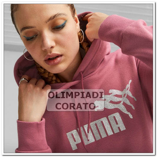 FELPA CAPPUCCIO METALLICS SPARKLE GRAPHIC