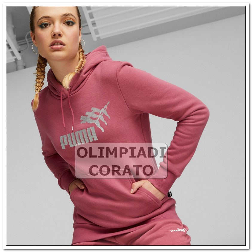 FELPA CAPPUCCIO METALLICS SPARKLE GRAPHIC