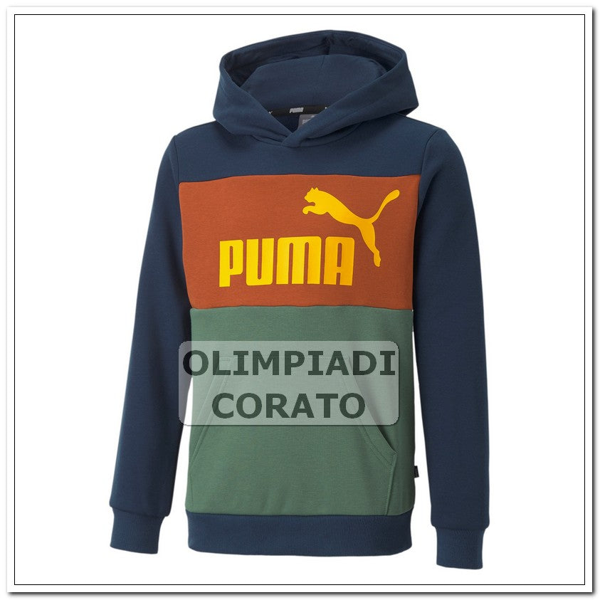 FELPA CAPPUCCIO ESS  ESS+ COLORBLOCK  PUMA