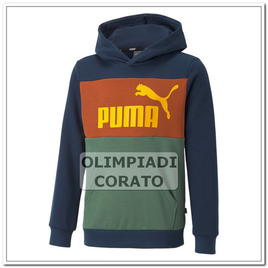 FELPA CAPPUCCIO ESS  ESS+ COLORBLOCK  PUMA