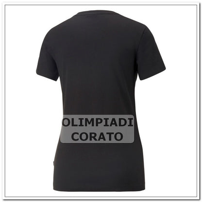 T SHIRT PUMA ESS  METALLICS SPARKLE NERO COTONE