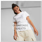 T SHIRT PUMA ESS+ METALLICS SPARKLE BIANCO COTONE