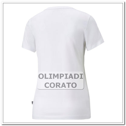 T SHIRT PUMA ESS+ METALLICS SPARKLE BIANCO COTONE