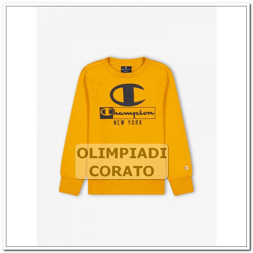 FELPA GIRO CHAMPION JUNIOR GIALLO OCRA