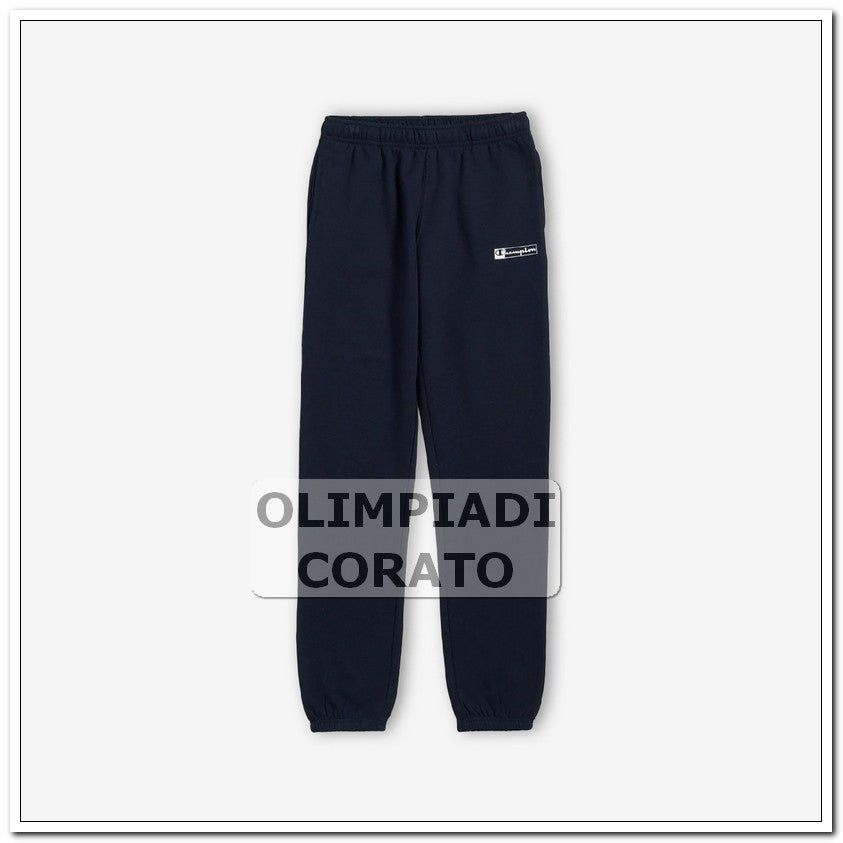 PANTALONE CHAMPION BLU JUNIOR FELPA TASCHE