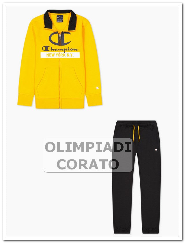 TUTA ZIP JUNIOR CHAMPION GIALLONERO