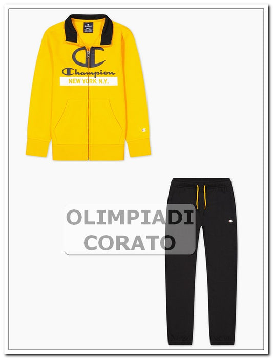 TUTA ZIP JUNIOR CHAMPION GIALLONERO
