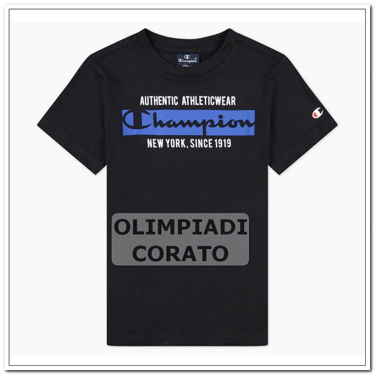 MAGLIA T SHIRT MANICA CORTA JUNIOR NERO