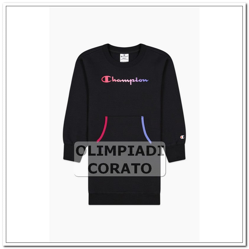 VESTITO CHAMPION JUNIOR FELPA NERO
