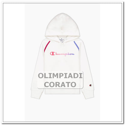 FELPA CAPPUCCIO CHAMPION JR BIANCO G