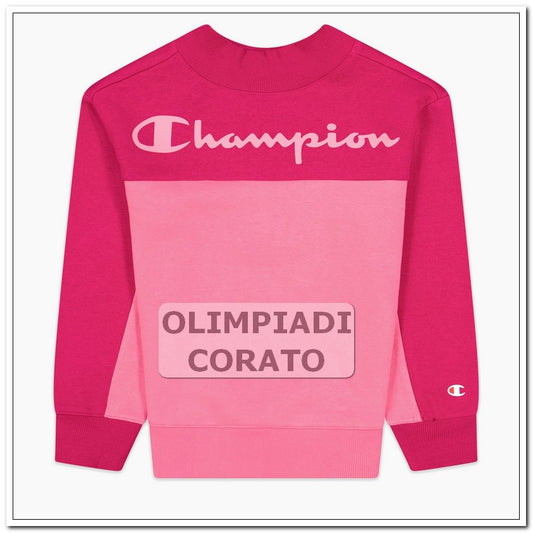 FELPA GIRO CREW JUNIOR GIRL FUXIA ROSA