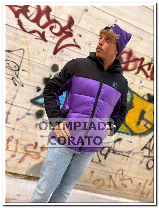 GIUBBOTTO BOMBER IMBOTTITO ICONIC STARTER VIOLA