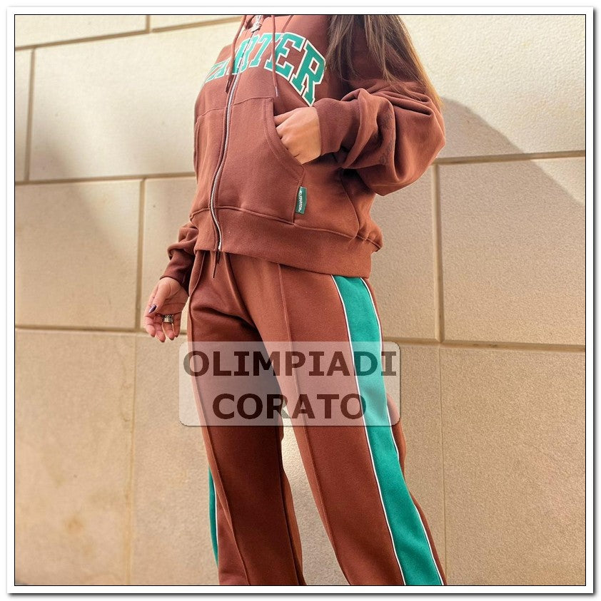 FELPA FULL ZIP DONNA STARTER MOCHA