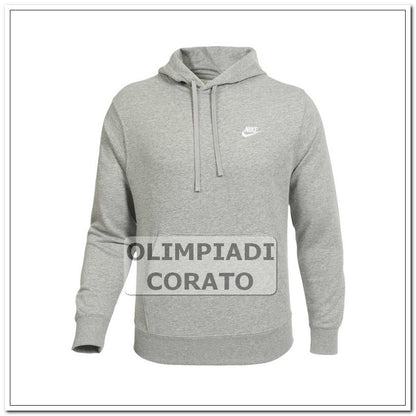 FELPA CON CAPPUCCIO FRENCH TERRY NIKE GRIGIO