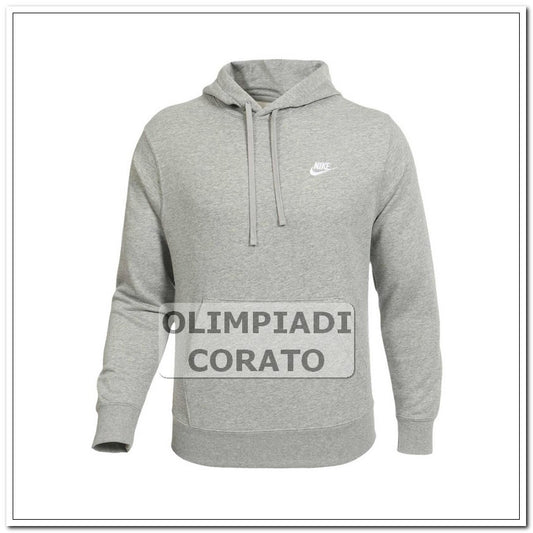 FELPA CON CAPPUCCIO FRENCH TERRY NIKE GRIGIO