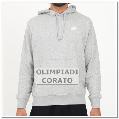 FELPA CON CAPPUCCIO FRENCH TERRY NIKE GRIGIO