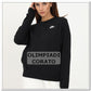 FELPA CREW GIRO NIKE NERO IN FELPA W
