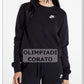 FELPA CREW GIRO NIKE NERO IN FELPA W