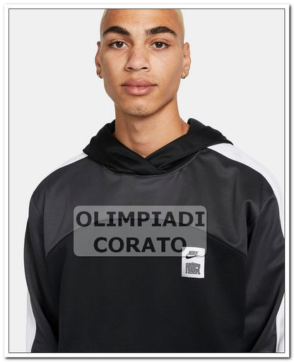 FELPA CON CAPPUCCIO NIKE THERMA-FIT NERO