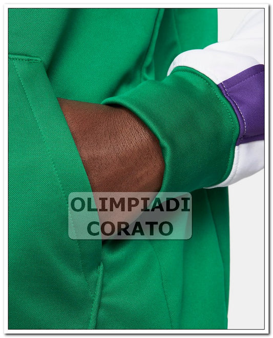 FELPA CON CAPPUCCIO NIKE THERMA-FIT VERDE
