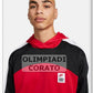 FELPA CON CAPPUCCIO NIKE THERMA-FIT ROSSO