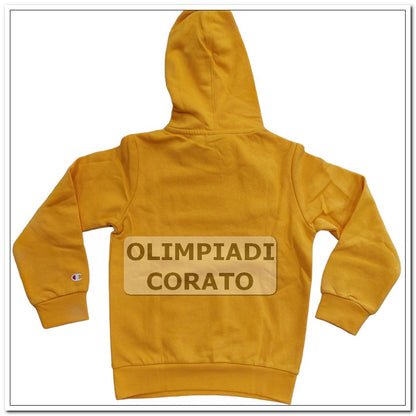 FELPA CON CAPPUCCIO JUNIOR CHAMPION GIALLO