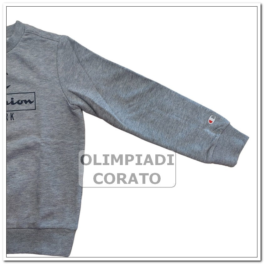 FELPA CREW GIRO JUNIOR CHAMPION GRIGIO
