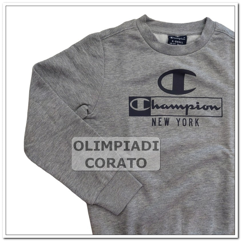 FELPA CREW GIRO JUNIOR CHAMPION GRIGIO