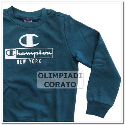 FELPA CREW GIRO JUNIOR CHAMPION VERDE