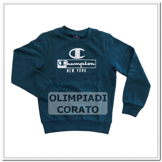 FELPA CREW GIRO JUNIOR CHAMPION VERDE