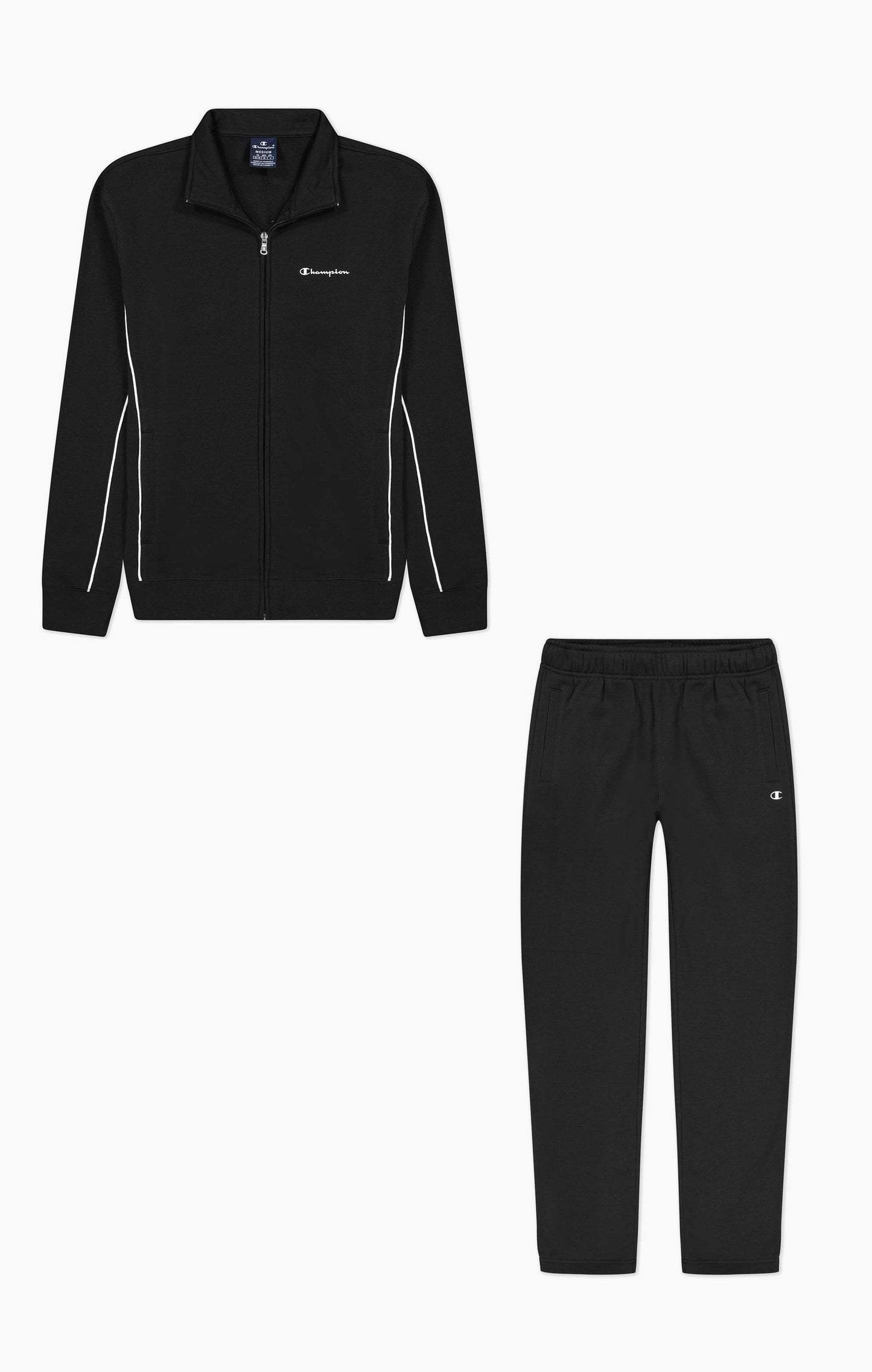 TUTA ZIP UOMO CHAMPION NERO