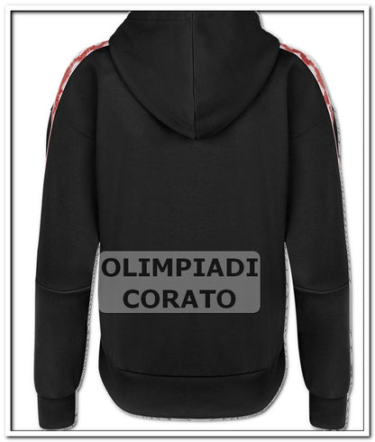 FELPA ZIP CAPPUCCIO FILA NERO