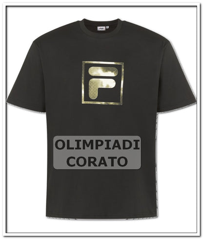 T SHIRT MANICA CORTA FILA NERO CAMO