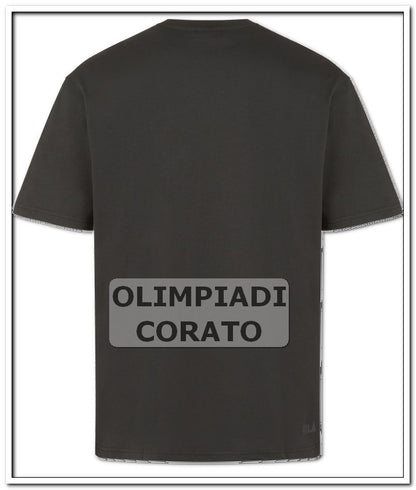 T SHIRT MANICA CORTA FILA NERO CAMO