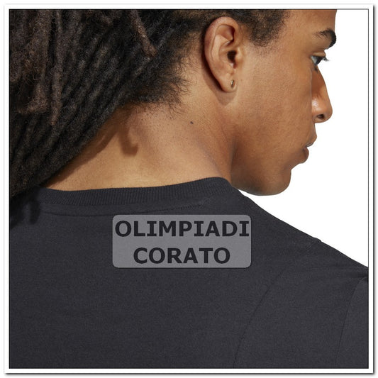 T SHIRT ADIDAS TRICOLOR LE NERO