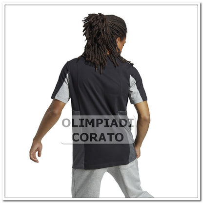 T SHIRT ADIDAS TRICOLOR LE NERO