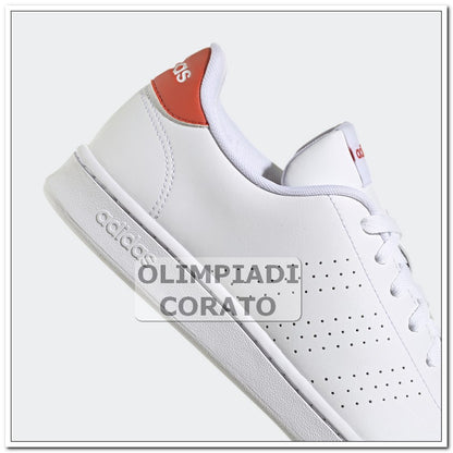 ADVANTAGE ADIDAS BIANCO  ROSSO