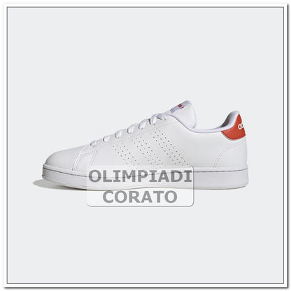 ADVANTAGE ADIDAS BIANCO  ROSSO