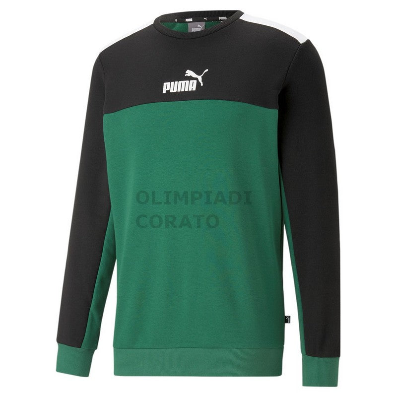 ESS+ BLOCK CREW TR PUMA FELPA GIROCOLLO
